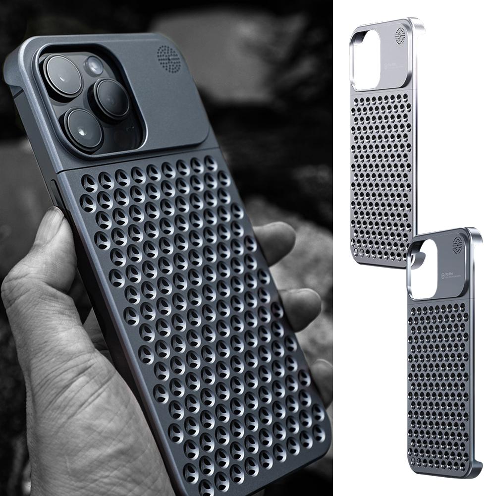 Phone Case 3-in-1 For iPhone 15 14 13 12 Pro/ Pro Max Heat Dissipation & Anti-fall & Shockproof