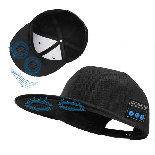 Wireless Bluetooth Music Headset Cap Binaural Stereo Charging Headphones Removable & Washable Bluetooth Hat
