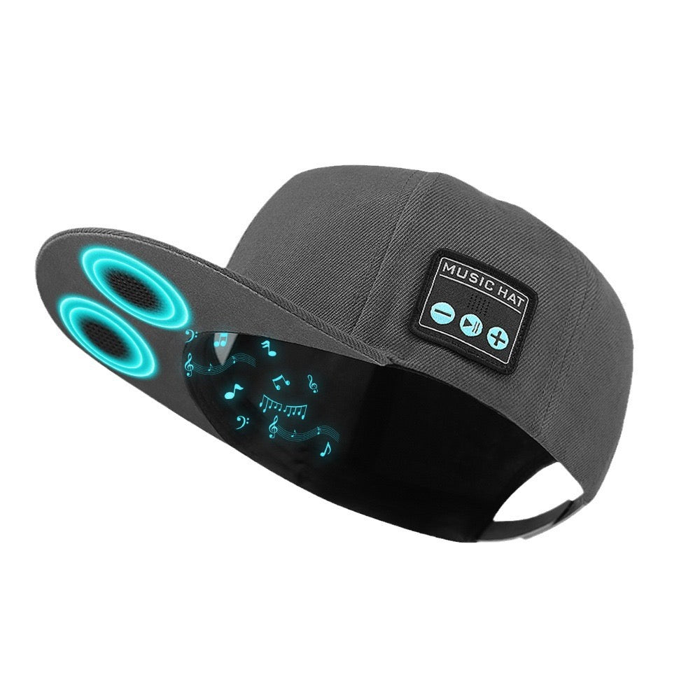 Wireless Bluetooth Music Headset Cap Binaural Stereo Charging Headphones Removable & Washable Bluetooth Hat