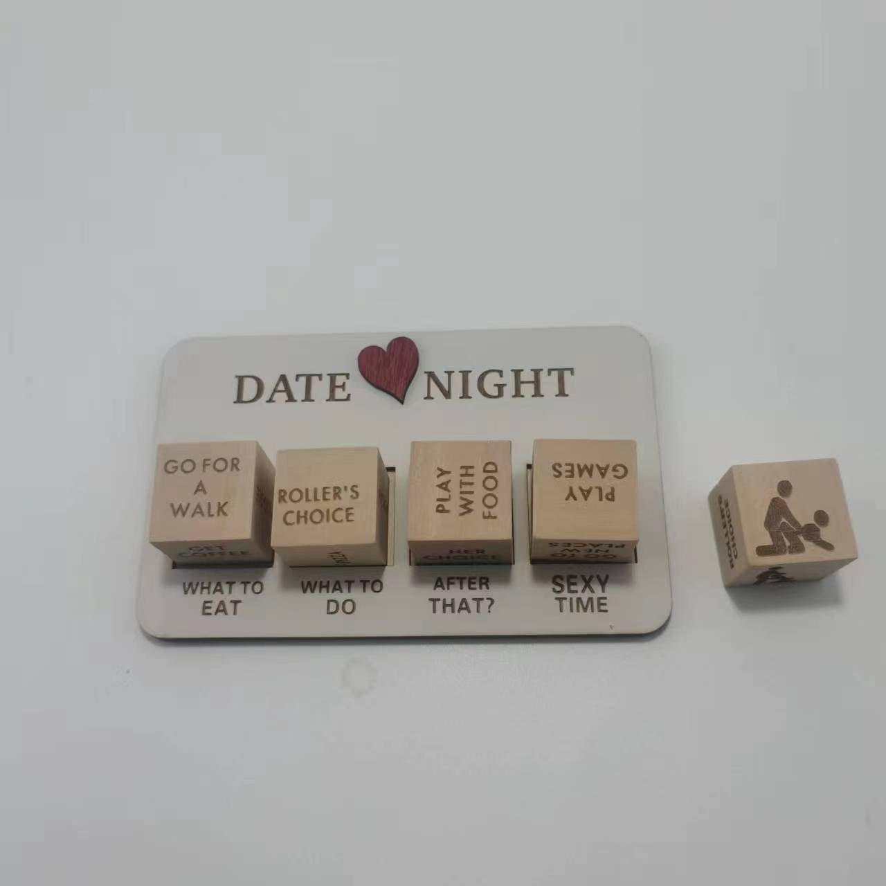 Wooden Date Night Ideas Game Dice Romantic Couple Action Decision Dice Games